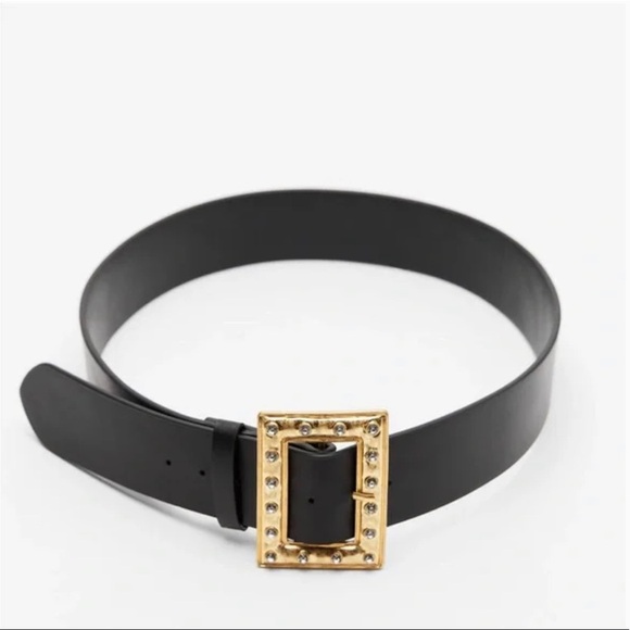 Black Sparkly Buckle Size 32/85 Belt main image 4